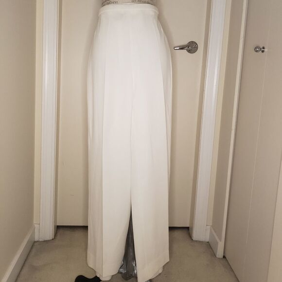 60s White Highwaist Pants - Picture 2 of 9